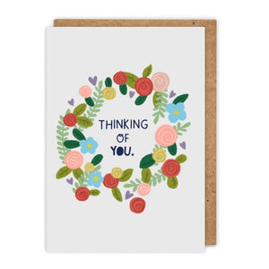 Floral Thinking of You Greetings Card