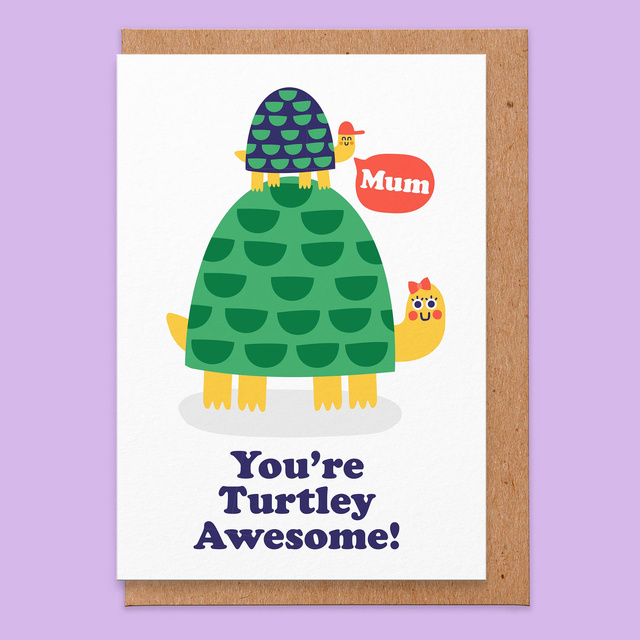 Turtley Awesome Mothers Day Card