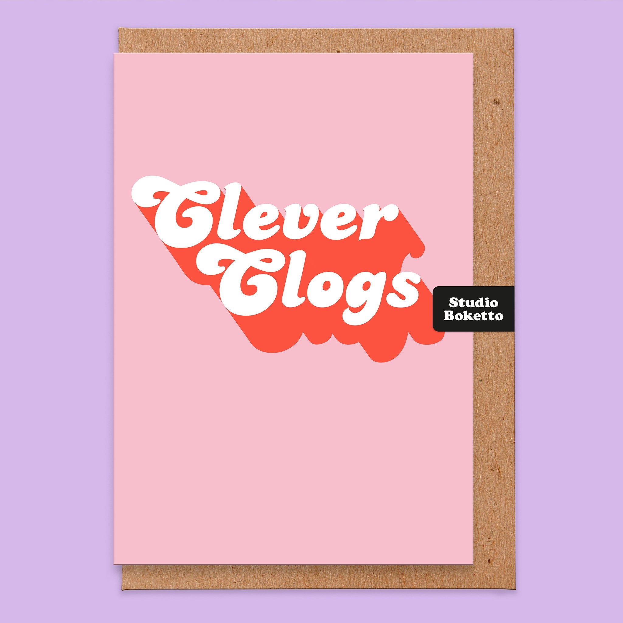 Congratulations Card with "Clever Clogs" text