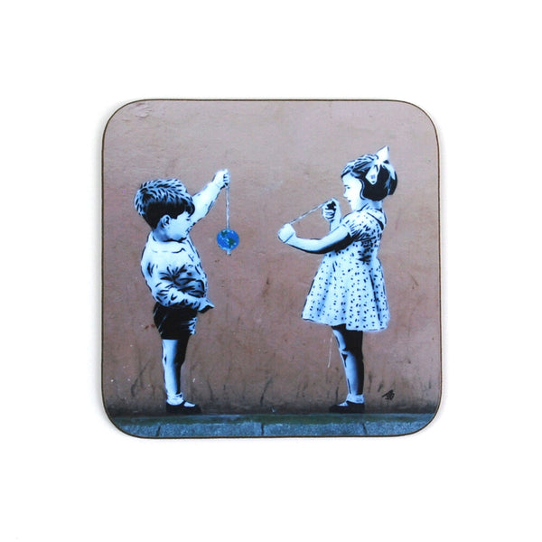 JPS Street Art "Conker The World" Coaster by Eclectic Gift Shop