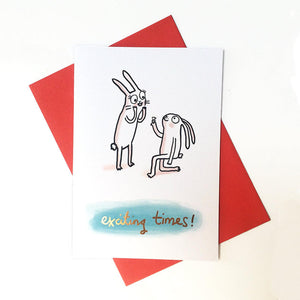 Exciting Times Engagement Card