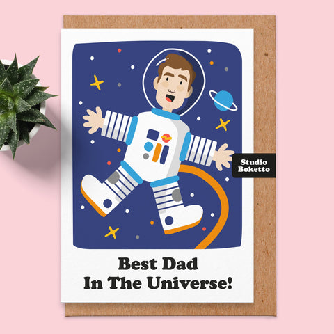 Best Dad in the Universe Father's Day Card