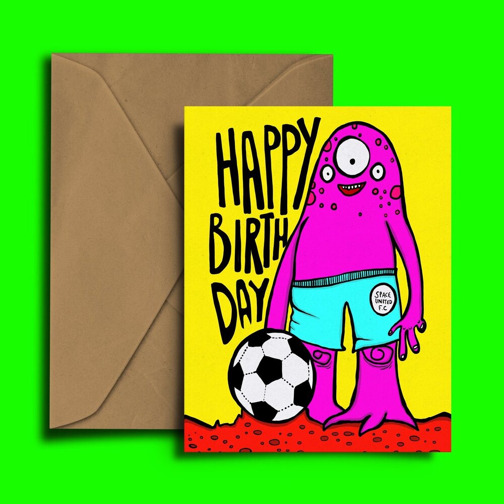 Football Happy Birthday Card