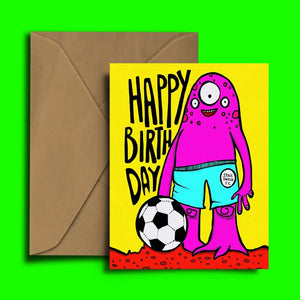 Football Happy Birthday Card