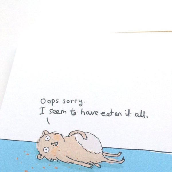 Hamster Cake Birthday Card