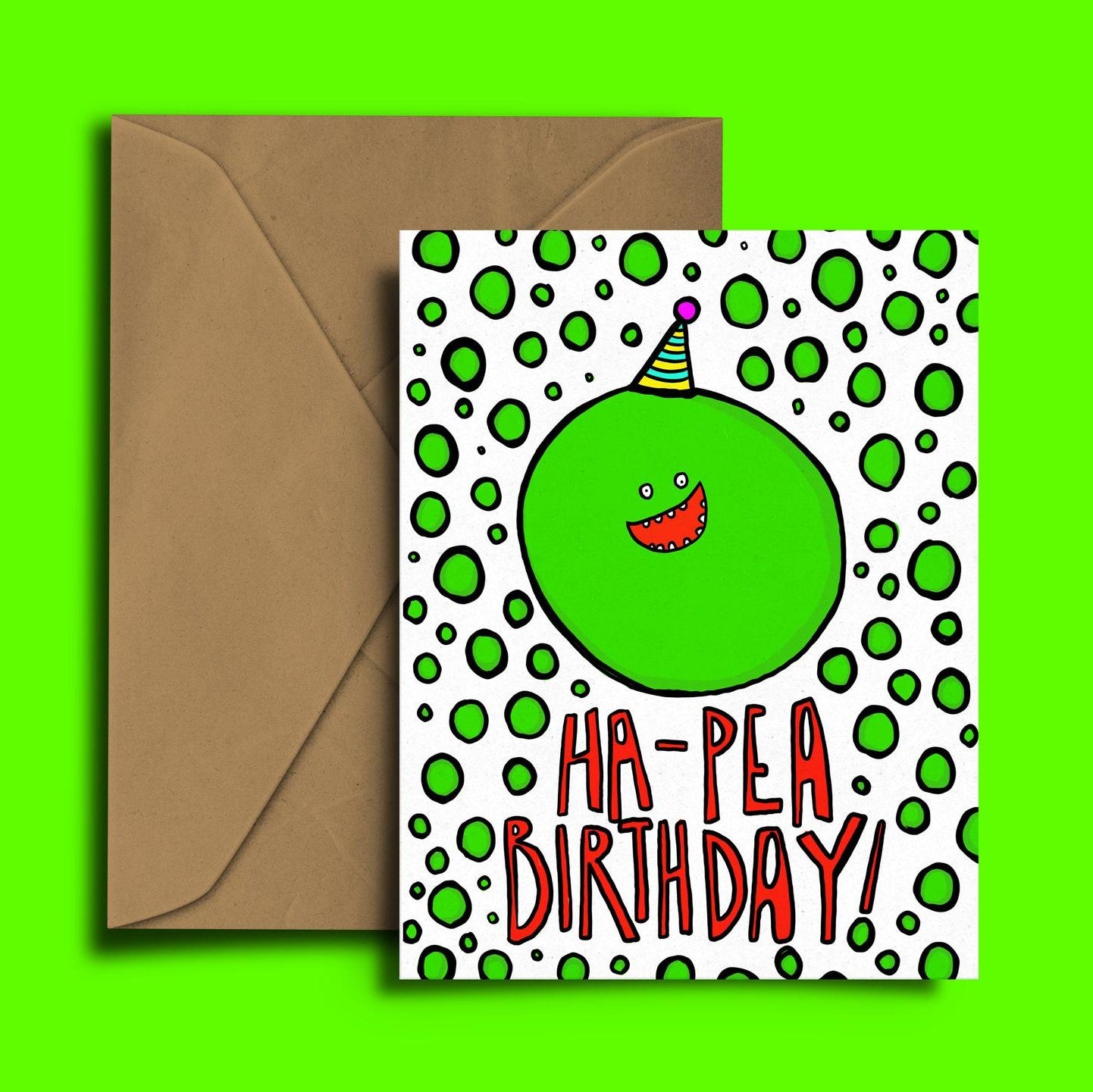 Hap Pea Birthday Card