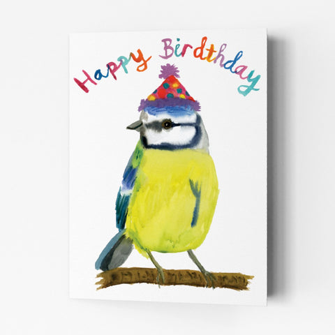Blue Tit Birthday Card made in Bristol