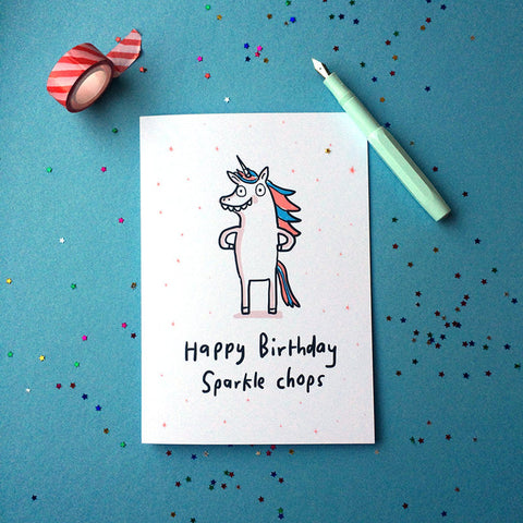 Funny Unicorn Birthday Card
