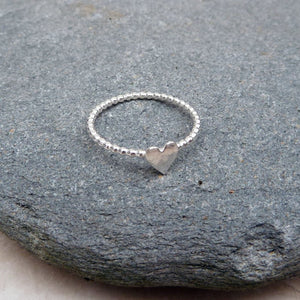 Sterling Silver Heart Ring made to order any size