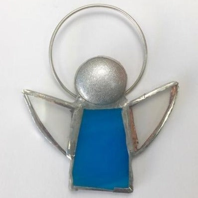 Turquoise Glass Angel