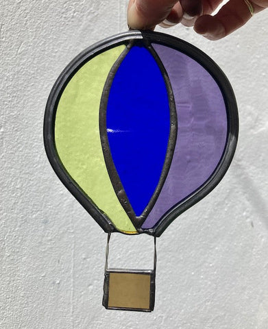 Stained Glass Hot Air Balloon Suncatcher