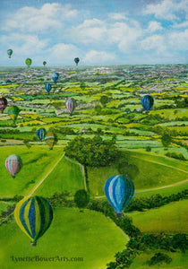 Kelston Roundhill and Hot Air Balloons at Eclectic Gift Shop