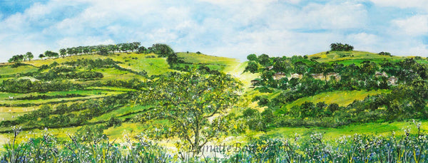 Kelston Roundhill and The Caterpillar canvas print at Eclectic Gift Shop