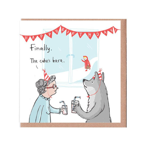 Little Red Riding Hood Comedy Card
