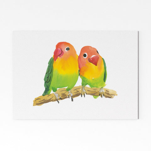 Love Birds Art Print by Rosie Webb