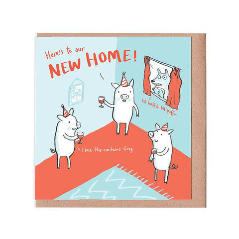 New Home Three Little Piggies Card