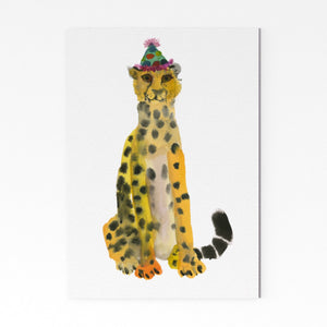 Cheetah watercolour art print by Rosie Webb