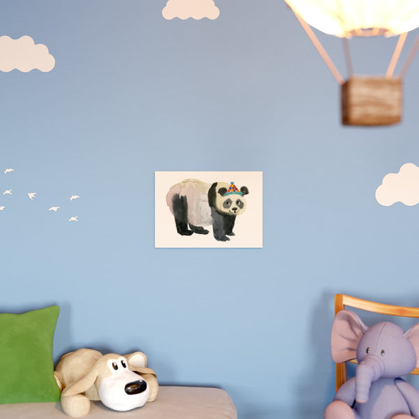Panda Art Print in a nursery