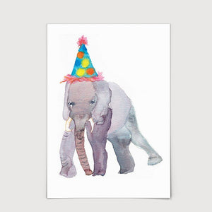 Party Elephant Print