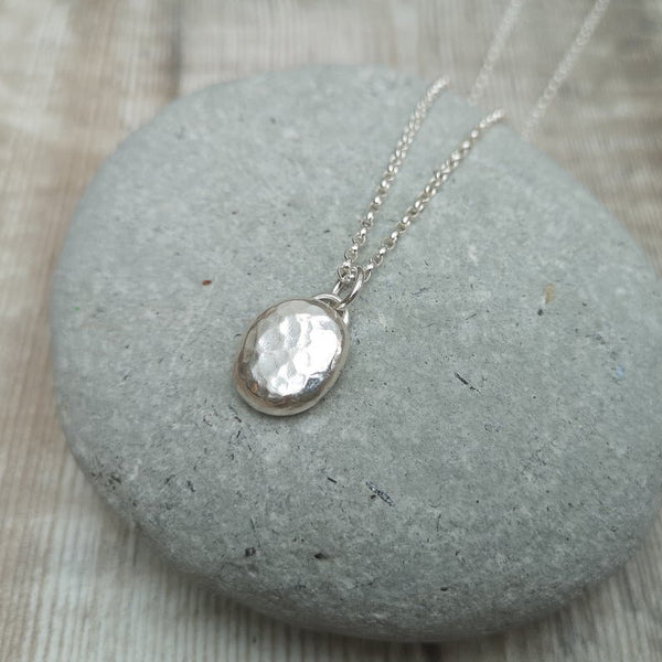 Sterling Silver Pebble Necklace