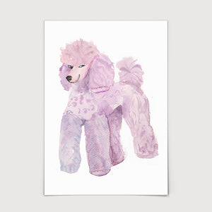 Pink Poodle Print