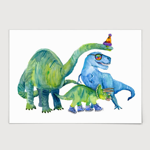 Dino Party Print
