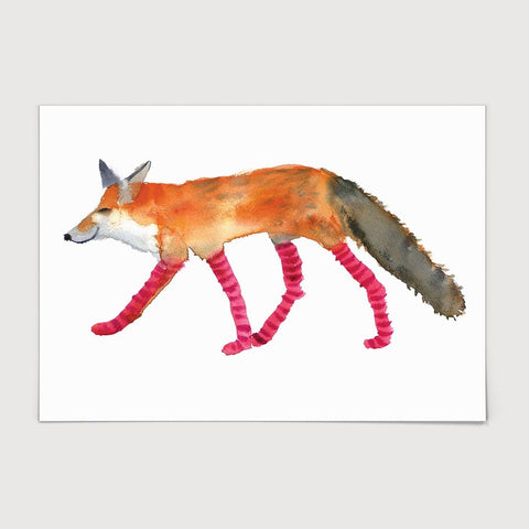 Fox in Socks Print