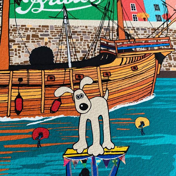 Wallace and Gromit art print "Shipshape and Bristol Fashion" art print at Eclectic Gift Shop