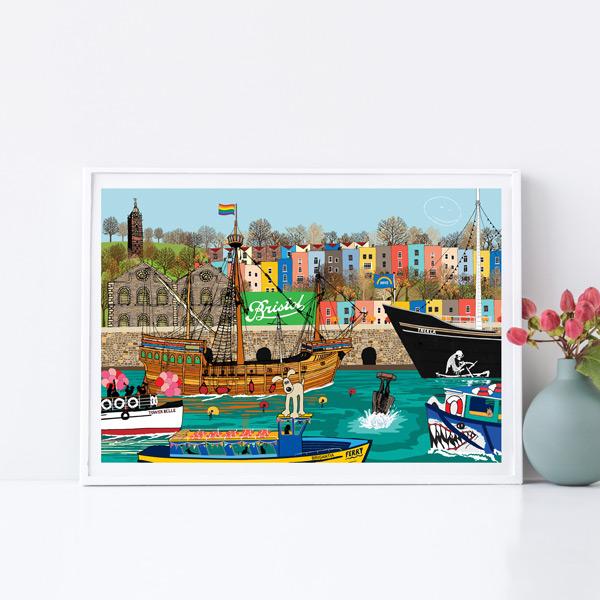 "Shipshape and Bristol Fashion" art print at Eclectic Gift Shop