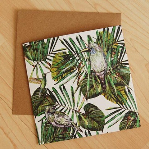 Tropical Birds Card