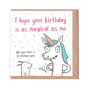 Magical Unicorn Birthday Card