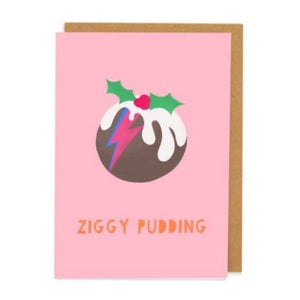 David Bowie | Ziggy Pudding Greetings Card