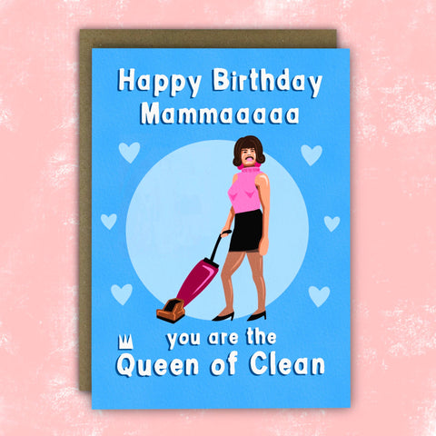 Freddy Mercury Queen Mama Birthday Card for mum