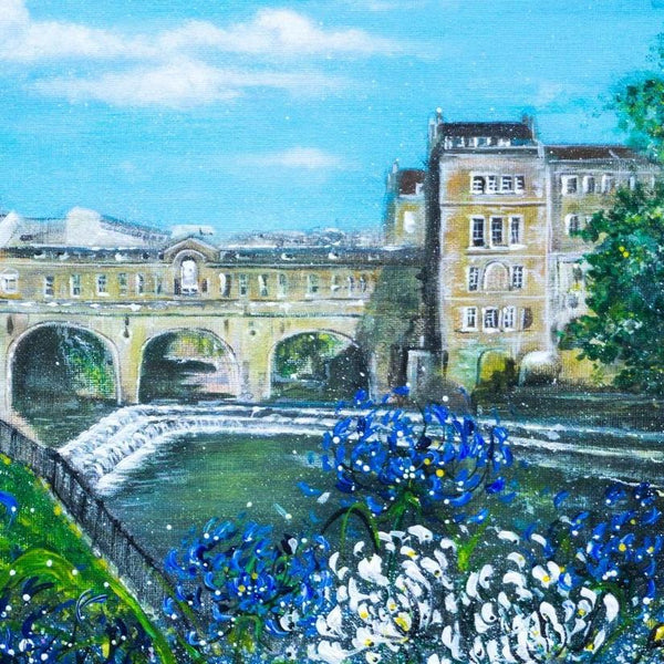 Pulteney Bridge, City of Bath, A5 - A1 Giclée  Print by Lynette Bower