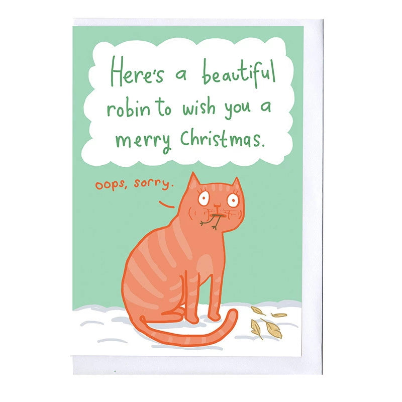 Beautiful Robin Christmas Card