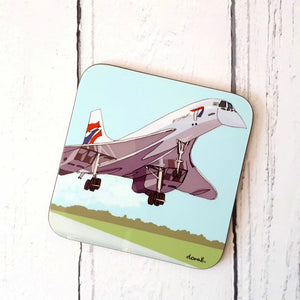 Concorde Bristol Coaster by Dona B drawings | Eclectic Gift Shop