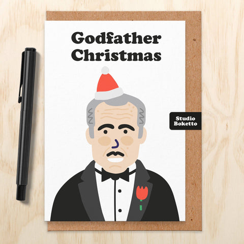 Godfather (Vito Corleone) Christmas Card