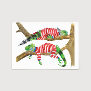 Iguanas in Pyjamas Print