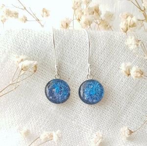 Sapphire drop earrings handmade in Bristol