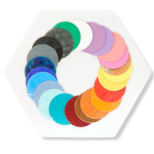 Enamel Colour Swatch for handmade jewellery