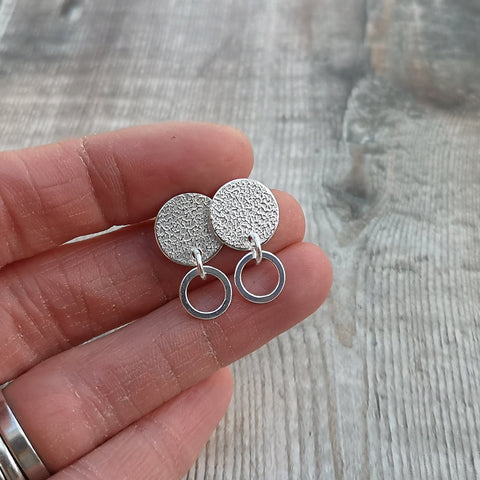 Sterling Silver earrings handmade in Bristol