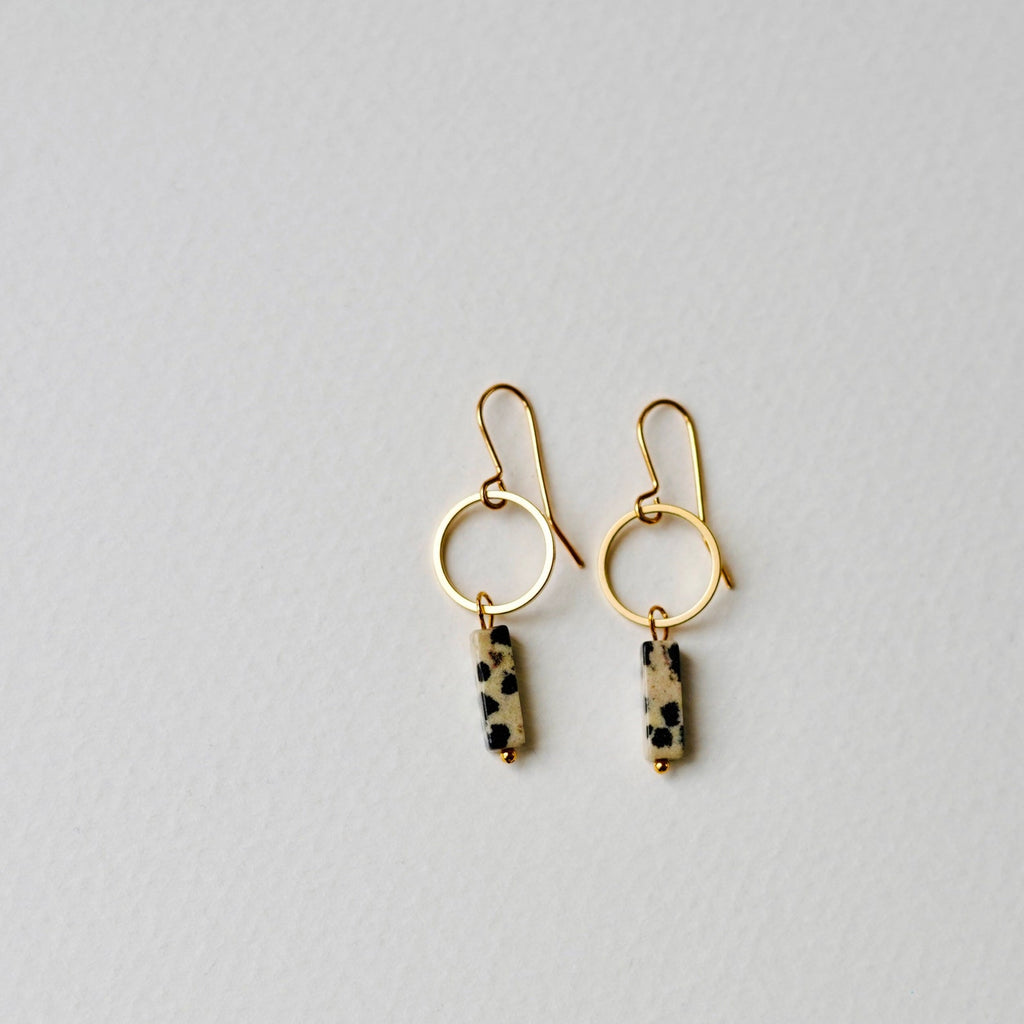 Dalmatian jasper clearance earrings