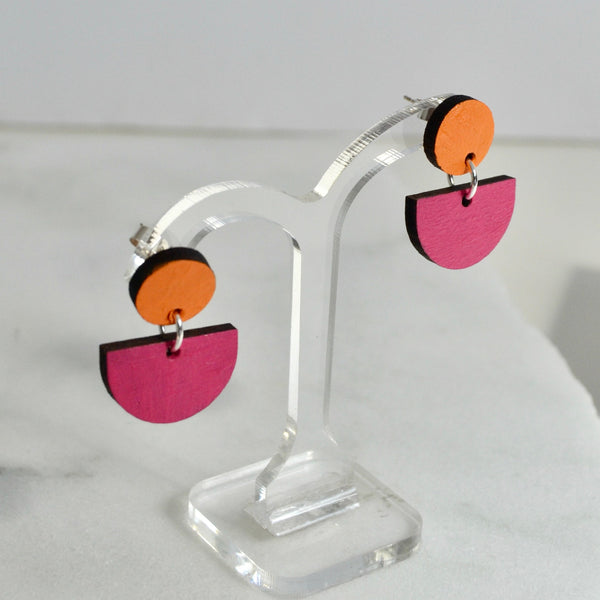 contemporary stud earrings, handmade in Portishead