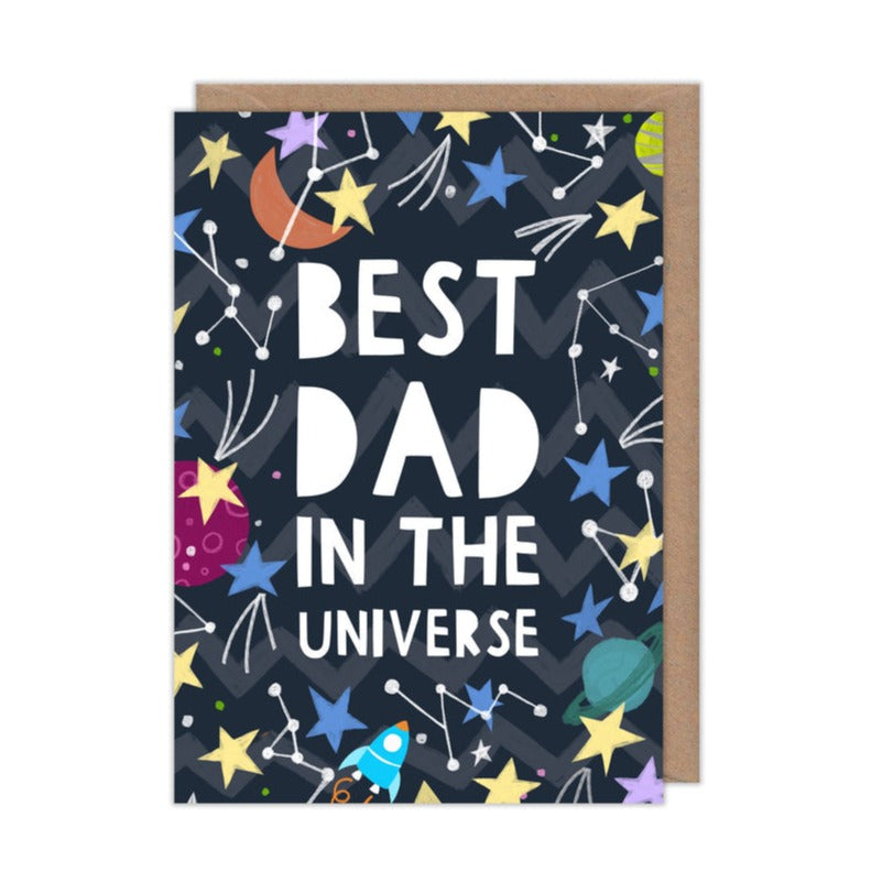 Best Dad in the Universe Father's Day Card