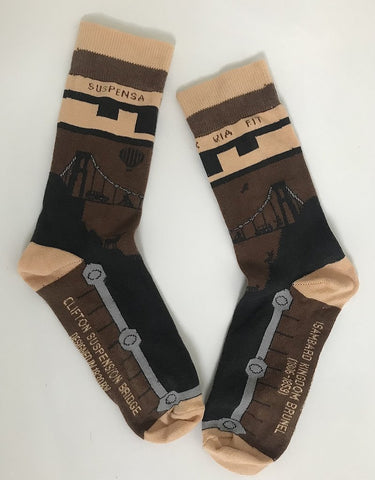 Bristol Socks featuring the Clifton Suspension Bridge